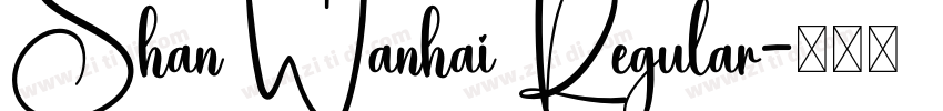 Shan Wanhai Regular字体转换